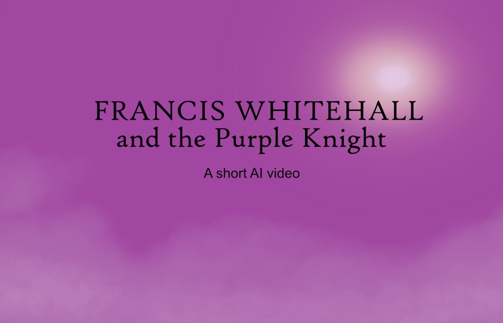 Forgive My Use Of AI This One Time – Purple Peacock&nbsp;Knight